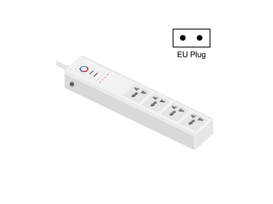 10A SM-SO306-M 4 Holes + 2 USB Multi-purpose Smart Power Strip