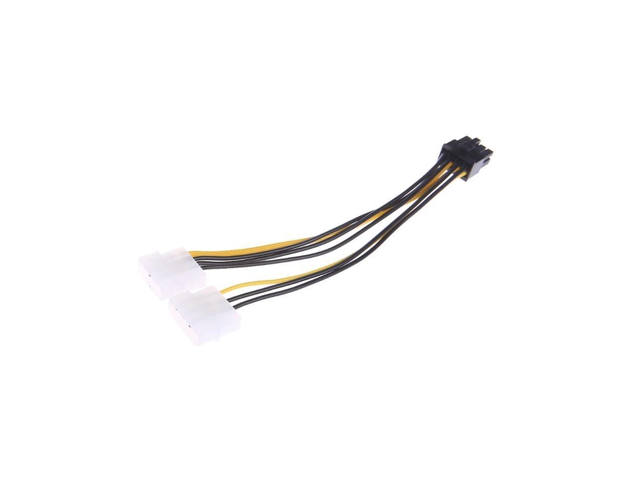 2 Pin Molex LP4 to 8-Pin PCI for EXPRESS Power Cable Adapter ATX PSU Power C