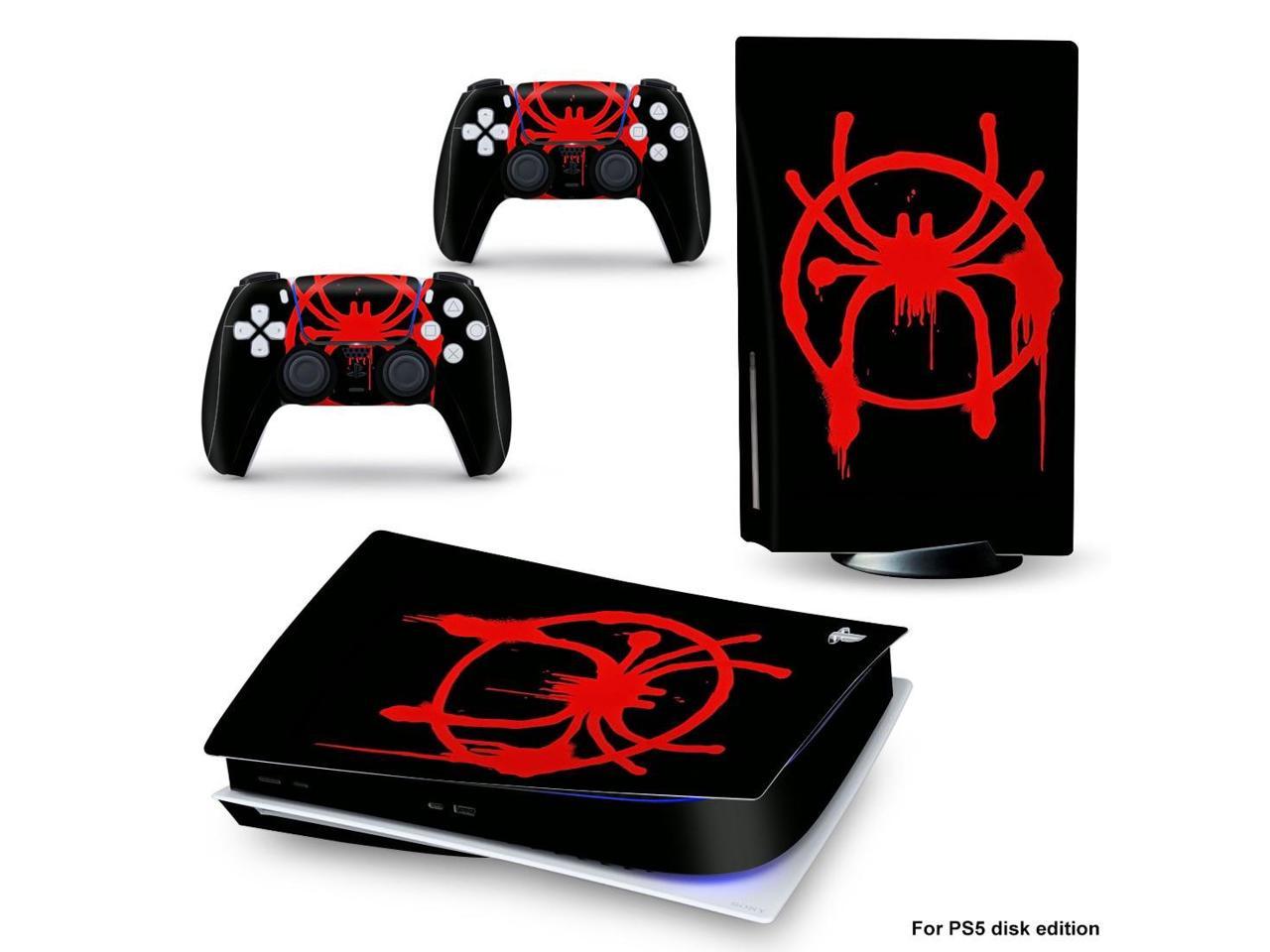 Vinyl Decal Skin Sticker Cover for PS5 Disk Skin Sticker Console and 2 Controllers Full Game Accessories(PS5dgQ-0255)