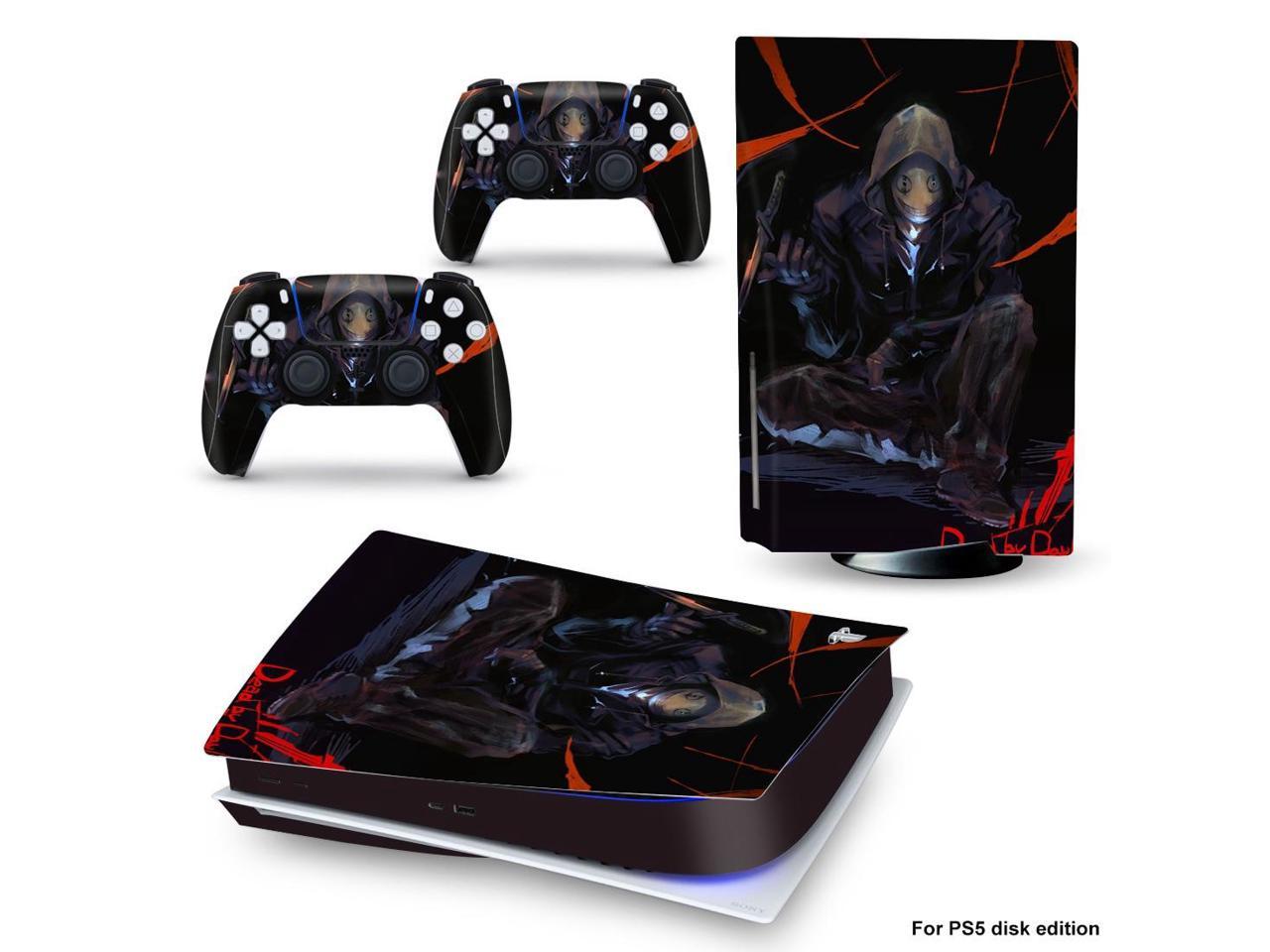 Vinyl Decal Skin Sticker Cover for PS5 Disk Skin Sticker Console and 2 Controllers Full Game Accessories(PS5dgQ-0180)