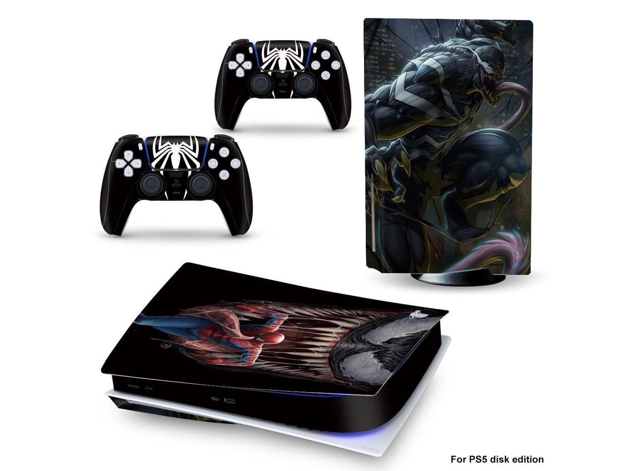 Vinyl Decal Skin Sticker Cover for PS5 Disk Skin Sticker Console and 2 Controllers Full Game Accessories(PS5dgQ-0204)