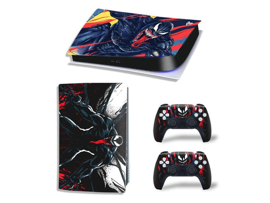 Vinyl Skin Sticker For PS5 Game Console Game Handle Full Cover Protective Film(TN-PS5Digital-10262)