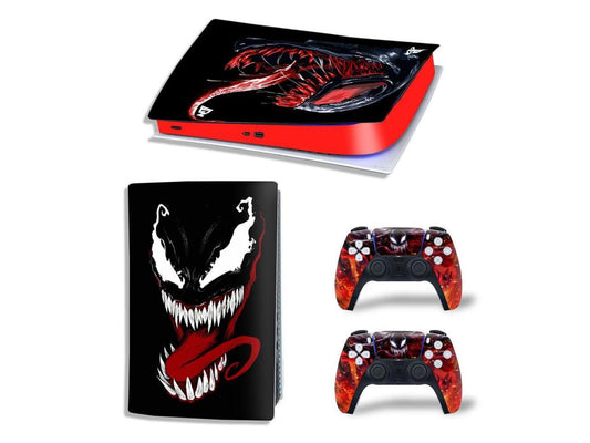 Vinyl Skin Sticker For PS5 Game Console Game Handle Full Cover Protective Film(TN-PS5Digital-10267)