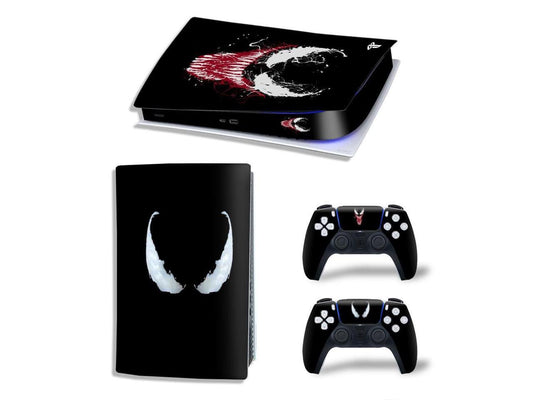 Vinyl Skin Sticker For PS5 Game Console Game Handle Full Cover Protective Film(TN-PS5Digital-7002)