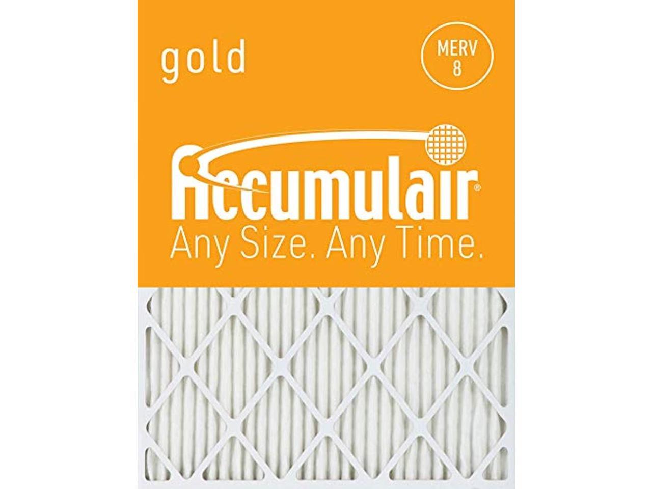 accumulair gold 14x28x1 (13.5 x 27.5) merv 8 air filter/furnace filters (4 pack)