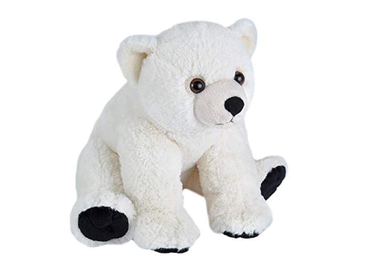 wild republic polar bear baby plush, stuffed animal, plush toy, gifts for kids, cuddlekins 12 inches