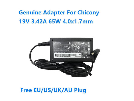 19V 3.42A 65W 4.0x1.7mm Chicony A18-065N3A A065R191P AC Adapter For Laptop Charger Power Supply