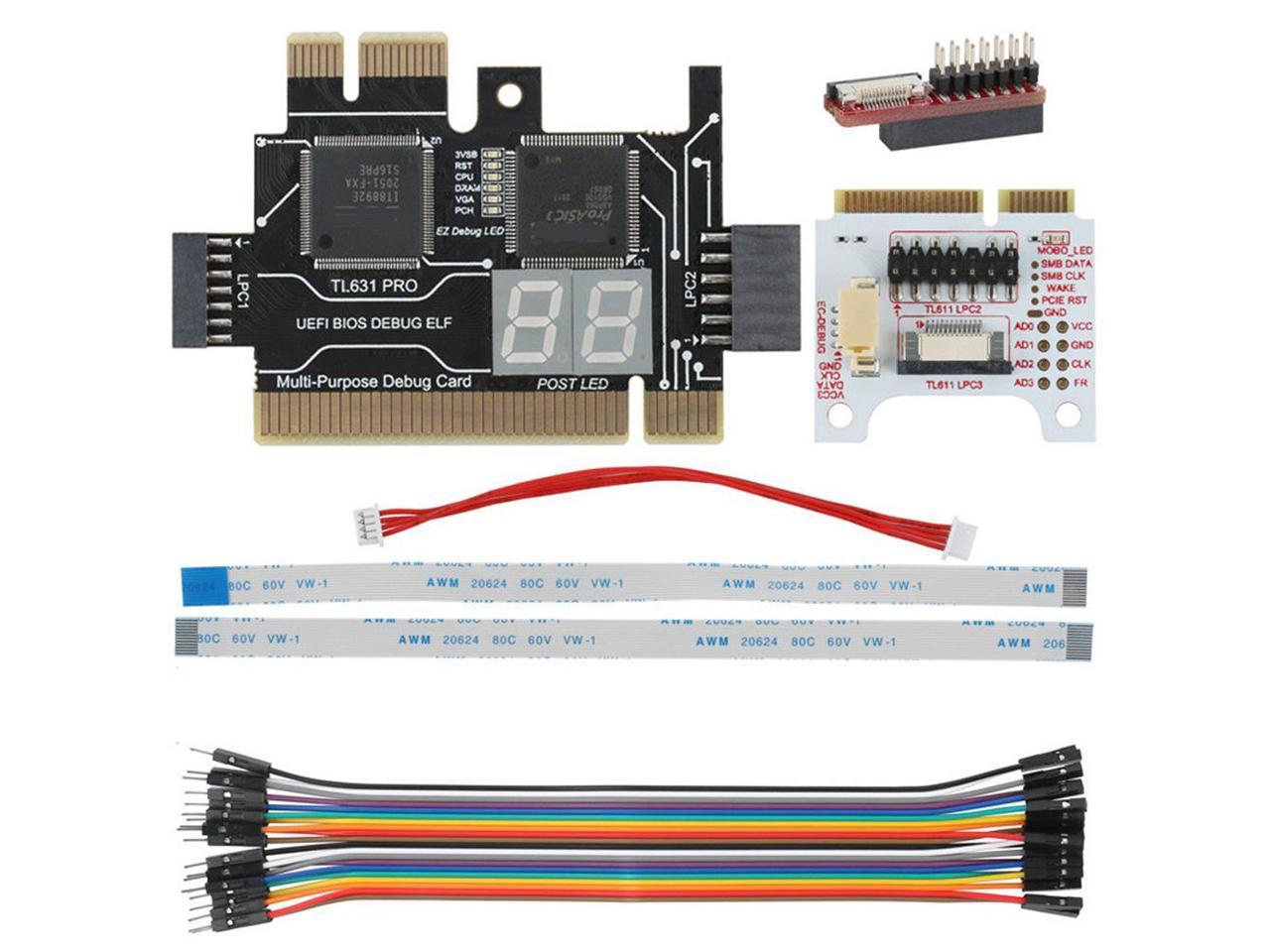 All in 1 TL631 Pro Motherboard Diagnostic Analyzer Tester Cards for PC PCI PCI-E