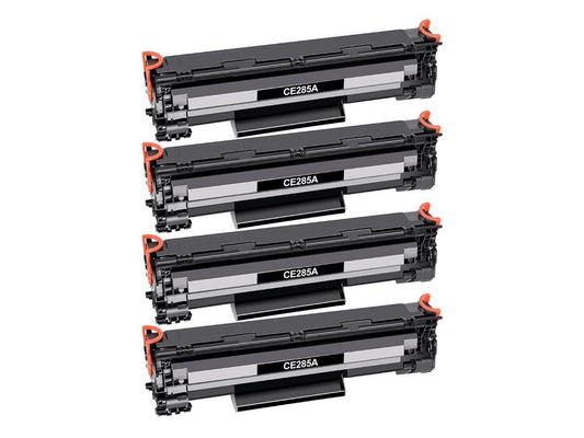 4 Pack New Toner Cartridge For HP 85A CE285A Compatible with HP LaserJet Pro 1130 1132 1134 1136 1137 1138 1139 1210 1212f 1212nf 1213nf 1214nfh 1216nfh 1217nfw 219nf Series