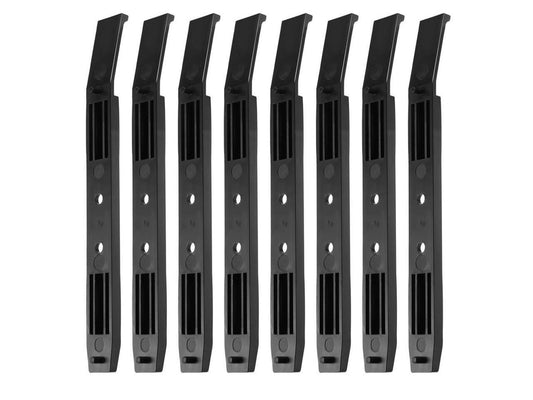 4 Pairs Hard Drive Rails Chassis Cage Accessories Drive Bay Slider Plastic Rails for 3.5 to 5.25 Hard Drive Tray Caddy