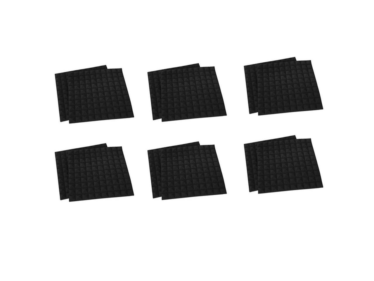 12 Pack Sound Proof Foam Panels Pyramid Design Acoustic Foam Acoustic Foam 1.2Inch X 20Inch X 20Inch For Home & Pro Studios