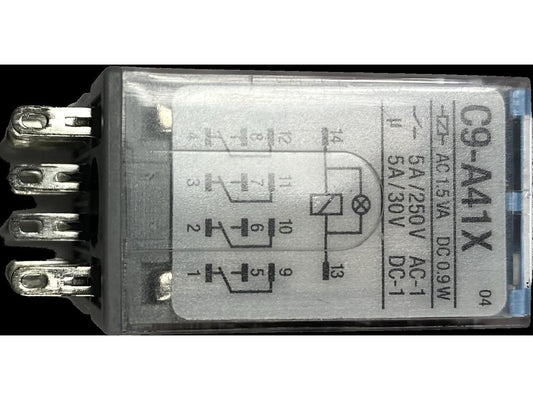 24V DC 4-POLE RELAY-5 AMPS 14 PIN