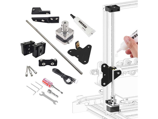 ALAMSCN Ender 3 Dual Z Axis Kit with Grease, Lead Screw Dual Z Stepper Motor 3D Printer Accessories Upgrade Kit for Creality Ender 3, Ender 3 Pro, Ender 3 V2, Welcome to consult