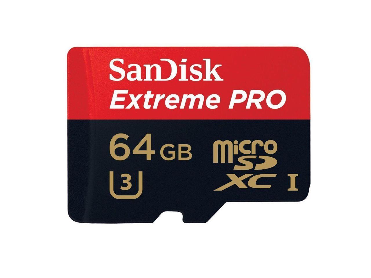 whoesale 2xSanDisk Extreme PRO 64G 64GB 95MB/s UHS-I U3 Micro SDHC With 4K Ultra HD