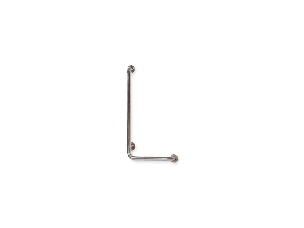 ZORO SELECT 3P922 32 L, Left Hand 90 Degrees, Stainless Steel, Grab Bar,