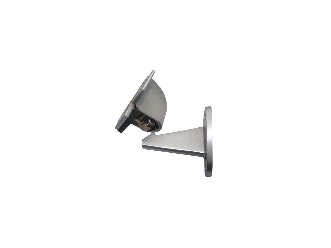 ZORO SELECT 33J788 Automatic Door Holder, Satin Chrome, Wall, Color: Silver