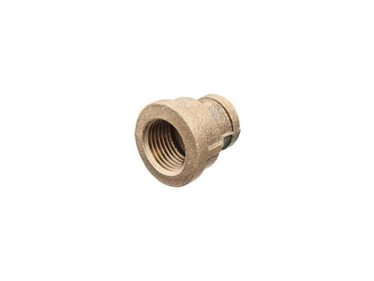 ZORO SELECT ZUSA-PF-10328 Reducing Coupling,Brass,1 1/2 x 1 1/4 in