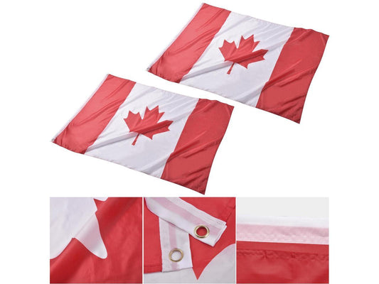 Yescom 4x6 Ft Canada Flag Polyester Vivid Color Fade Resistance Outdoor Club 2 Pack