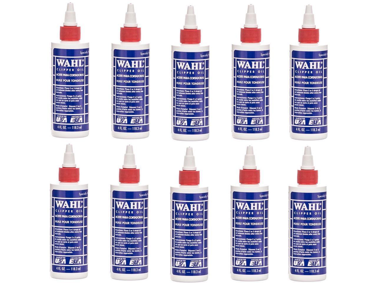 10 Packs Wahl Clipper Oil 4 oz #3310