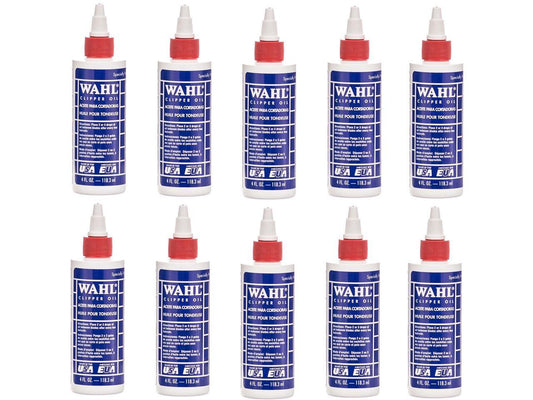 10 Packs Wahl Clipper Oil 4 oz #3310