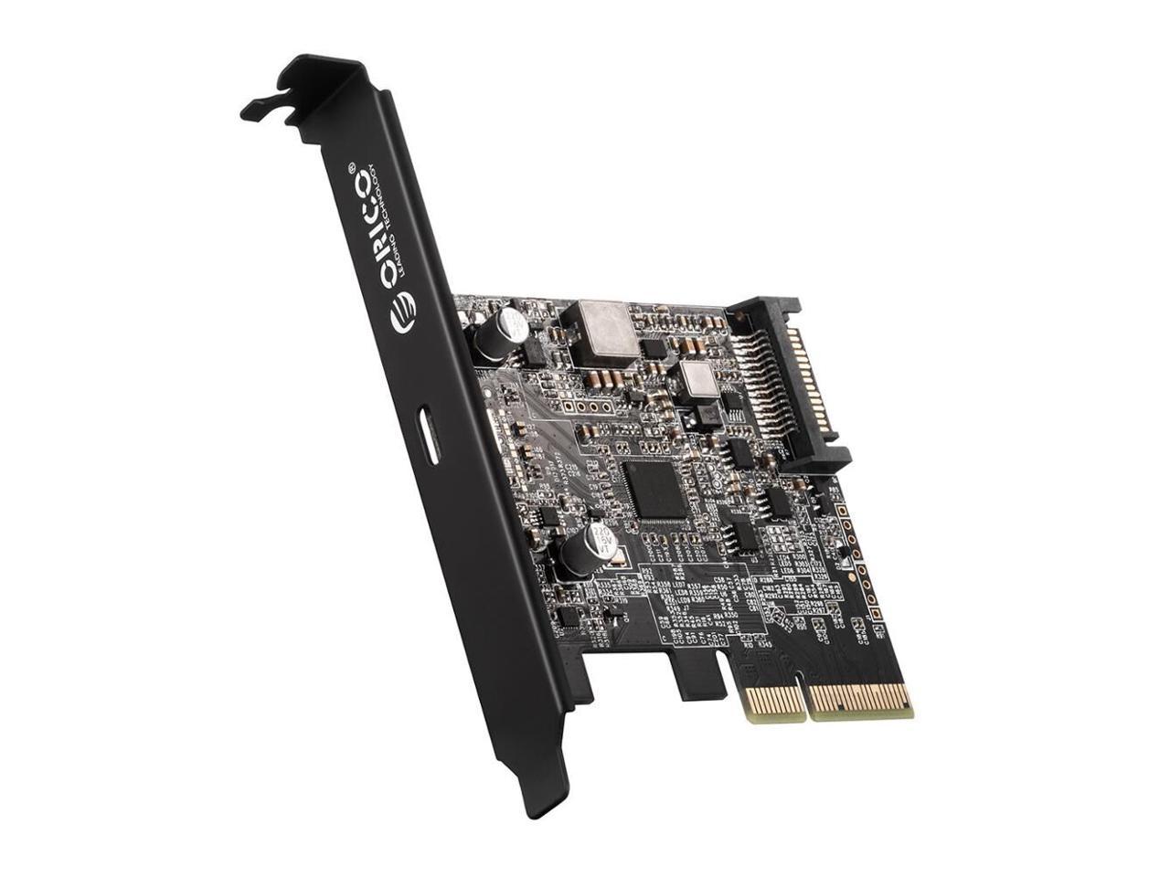 Weastlinks Type-C USB-C PCI-Express to USB 3.2 20Gbps PCI-E Express Expansion Card Adapter with ASM3242 Chipset for Windows 8/10/Linux